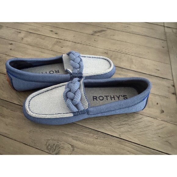 NWOB Rothy's Blue Flats with Braided Detail size 5 - Picture 5 of 6